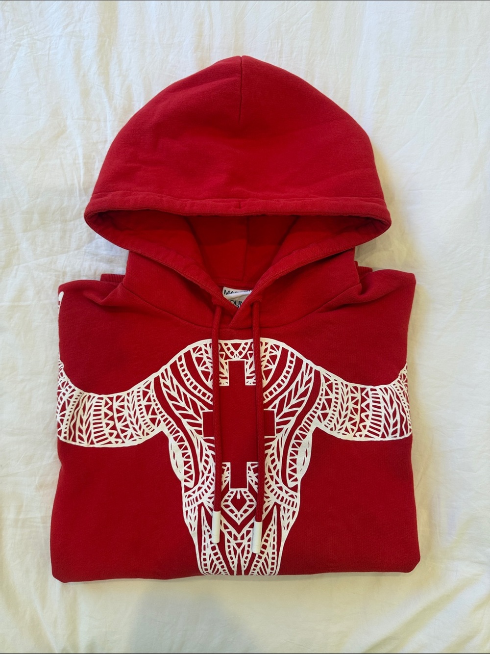 Marcelo Burlon County of Milan Red Hoodie, Size S